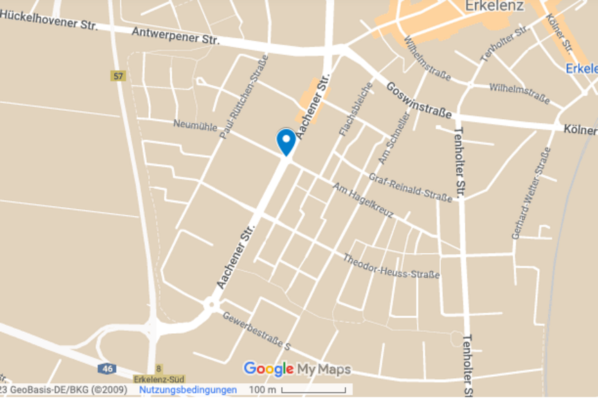 Neue Radverkehrsführung an einem Kreisverkehr an der Aachener Straße in Erkelenz Neue Radverkehrsführung an einem Kreisverkehr an der Aachener Straße in Erkelenz